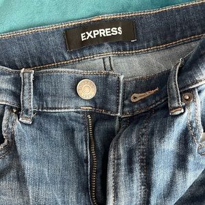 Express High Rise Straight Leg Jeans